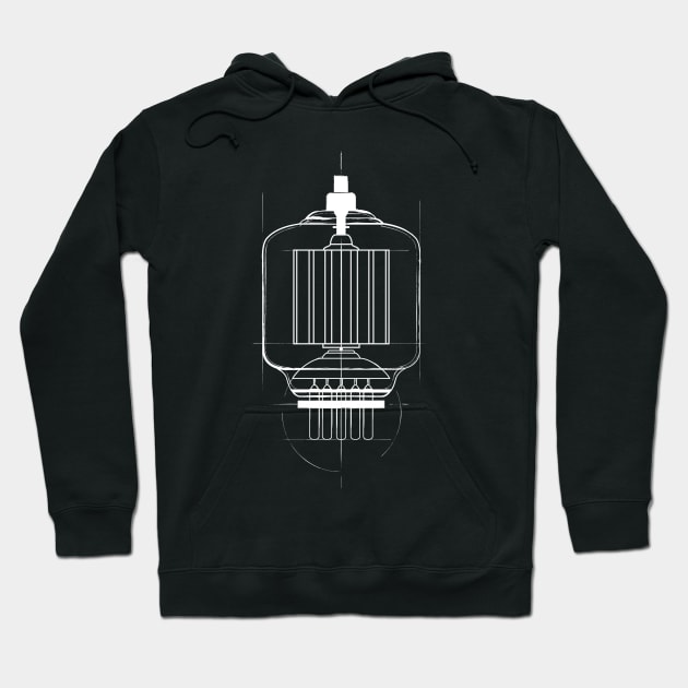 Vacuum Tube 3-500z Hoodie by Ottie and Abbotts